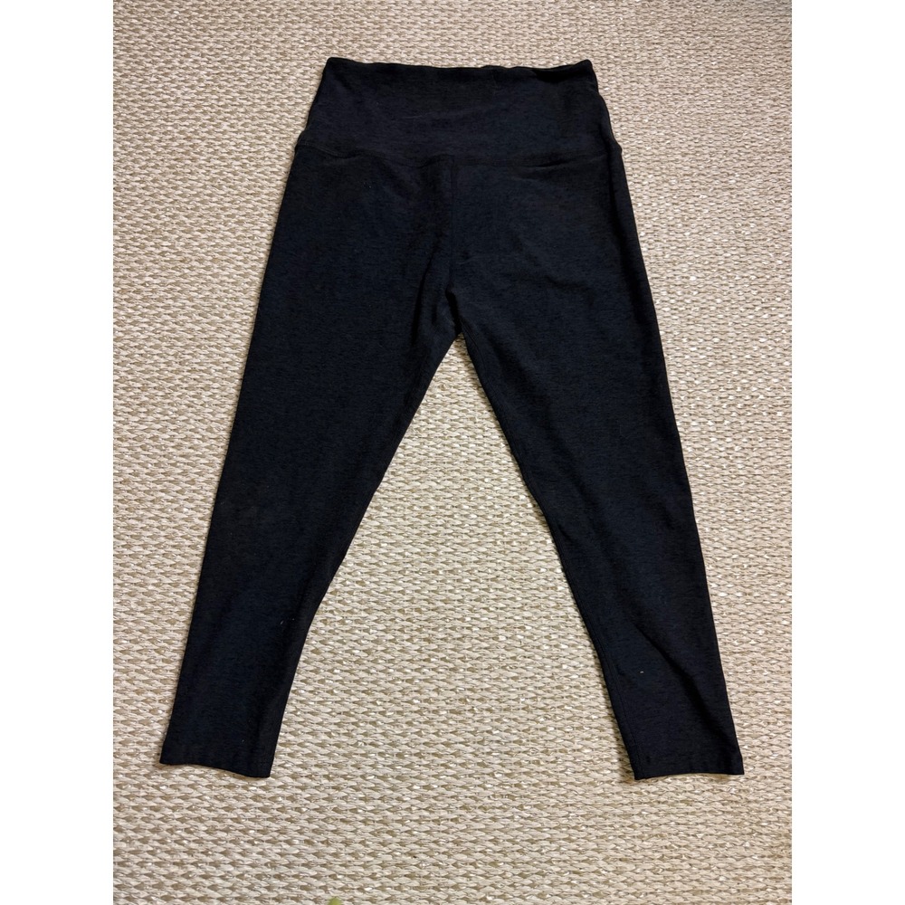 Beyond Yoga Spacedye High Waisted cropped Leggings Charcoal Gray Large L pants